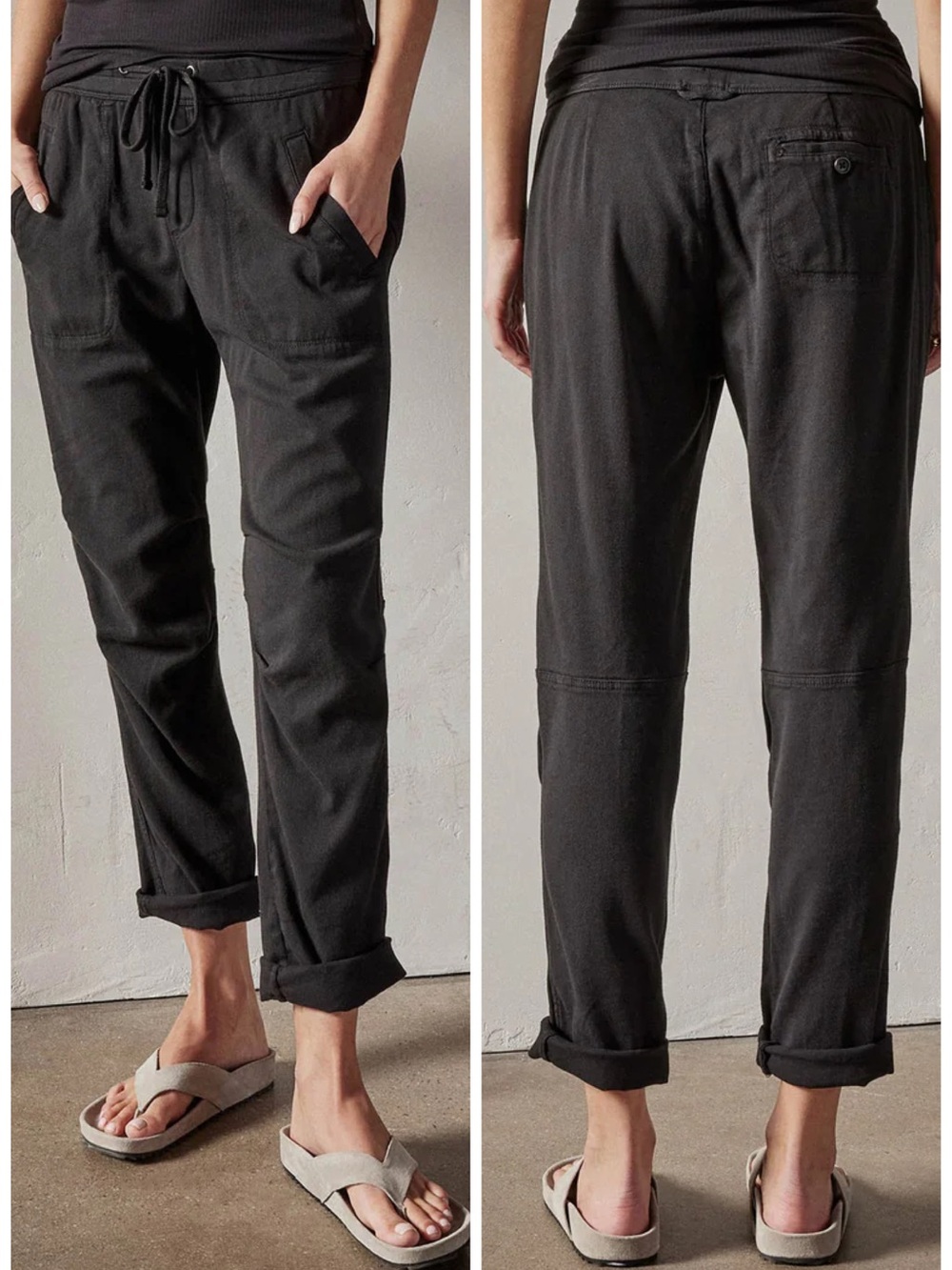 James Perse Soft Drape Utility Pant in Carbon Pigment Size 2  / M EUC